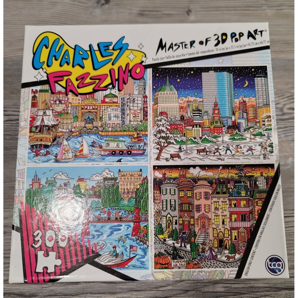 Charles Fazzino - Seasonally Boston - Master Of 3D Pop Art 300 pc Puzzle